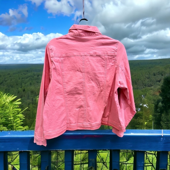 Simply Be Pink Jean Jacket - Picture 2 of 4